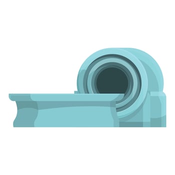 Mri examination icon cartoon vector. Medical machine vector