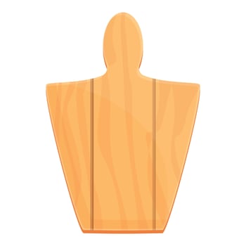New board icon cartoon vector. Italian cutting vector