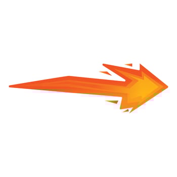 Shot lightning icon cartoon vector. Effect gun vector
