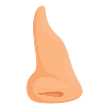 Cosmetic nose operation icon cartoon vector. Plastic surgery vector