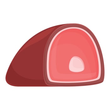 Raw meat zinc icon cartoon vector. Food vitamin vector