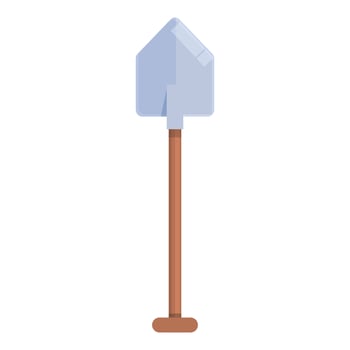 Shovel icon cartoon vector. Brick wall vector