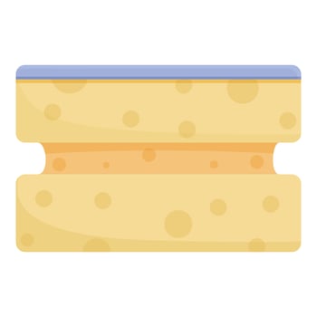 Cleaning sponge icon cartoon vector. Company person vector