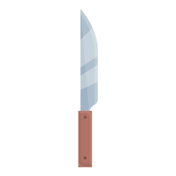 Bbq knife icon cartoon vector. Steak roast vector