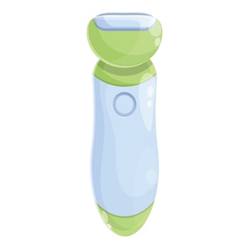 Man razor epilation icon cartoon vector. Laser hair vector