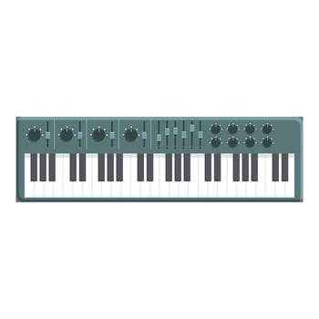 Synthesizer icon cartoon vector. Dj music vector