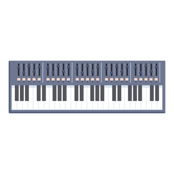 Club synthesizer icon cartoon vector. Dj keyboard vector