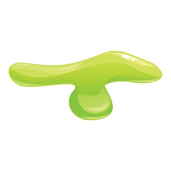 Bubble splash icon cartoon vector. Green slime vector