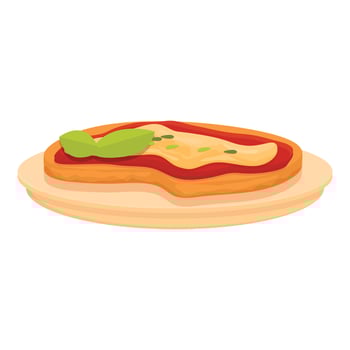 Pizza sandwich icon cartoon vector. Australian food vector