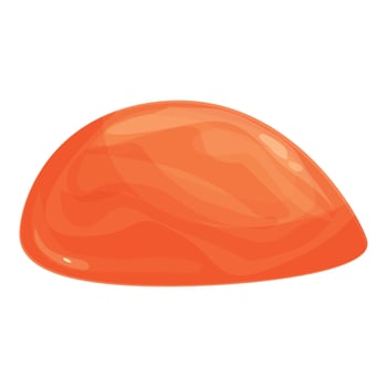 Red dried fruit icon cartoon vector. Raising food vector