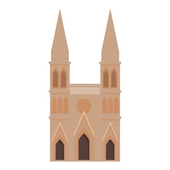 Argentina church icon cartoon vector. America travel vector