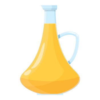 Olive oil jug icon cartoon vector. Food plant vector