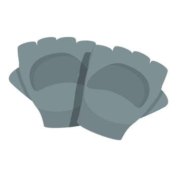 Bike gloves icon cartoon vector. Sport glove vector