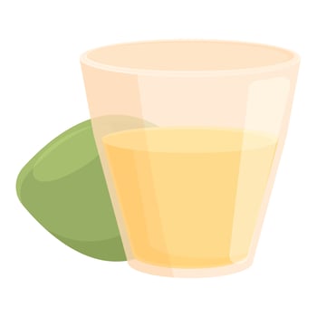 Brazilian drink icon cartoon vector. Baked dish vector