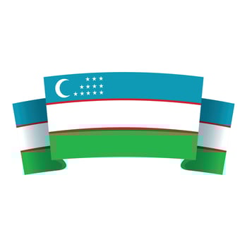 Uzbekistan day icon cartoon vector. Flag people vector