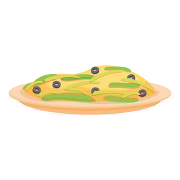 Green olives food icon cartoon vector. Portugal food vector