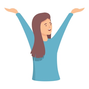 Happy woman crowd icon cartoon vector. Man person vector