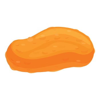 Chicken nugget icon cartoon vector. Fast food vector
