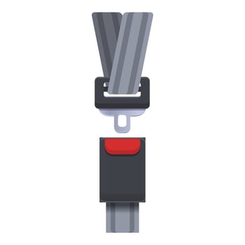 Fasten belt icon cartoon vector. Car safety vector