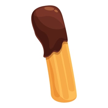 Churro icon cartoon vector. Spanish chocolate vector