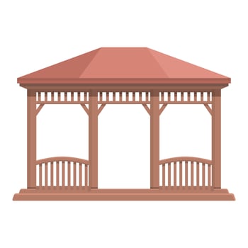 Nature pergola icon cartoon vector. Wedding house vector