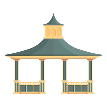 Pergola icon cartoon vector. Wedding house vector