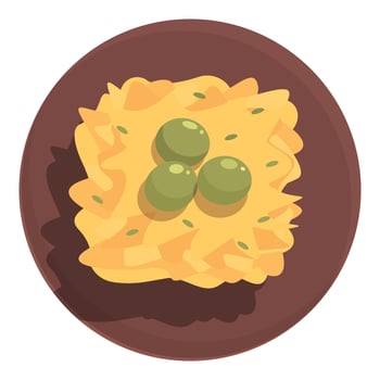 Portugal food olives icon cartoon vector. Cuisine fish vector
