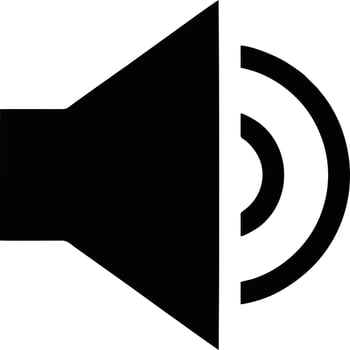 Speaker sound icon symbol on the white background vector
