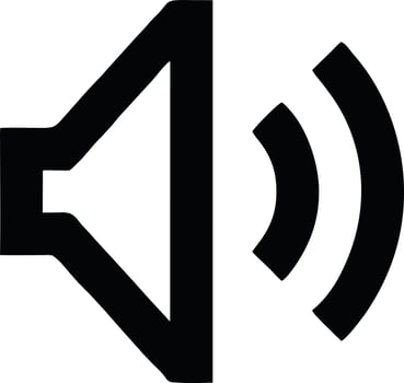 Speaker sound icon symbol on the white background vector