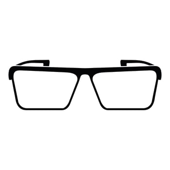 Square lens icon, simple style. vector