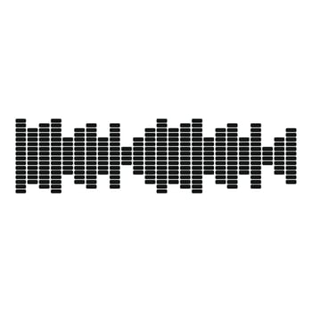 Equalizer sound icon, simple black style vector