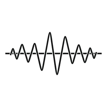 Equalizer technology radio icon, simple black style vector