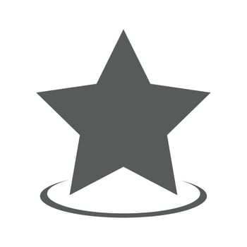 Star icon vector simple