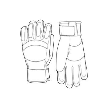 Isolated object of glove and winter icon. Set of glove and equipment vector icon for stock.
