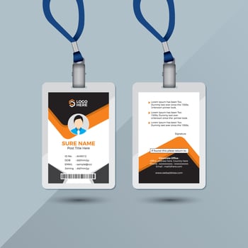 Office ID Card 01 vector