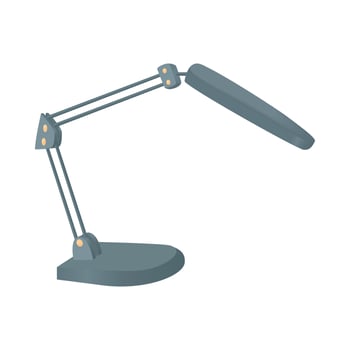 Table lamp icon, cartoon style vector