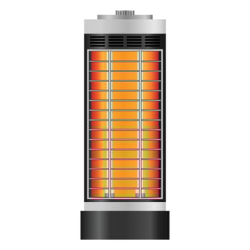 Hot boiler mockup, realistic style vector
