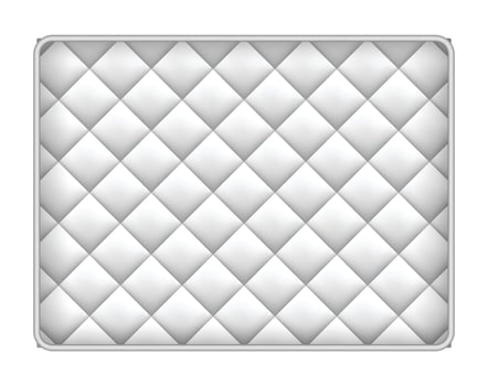 Memory foam mattress mockup, realistic style vector