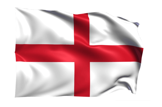 England Waving flag Realistic Transparent Background png