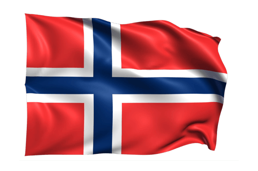 Norway Waving flag Realistic Transparent Background png