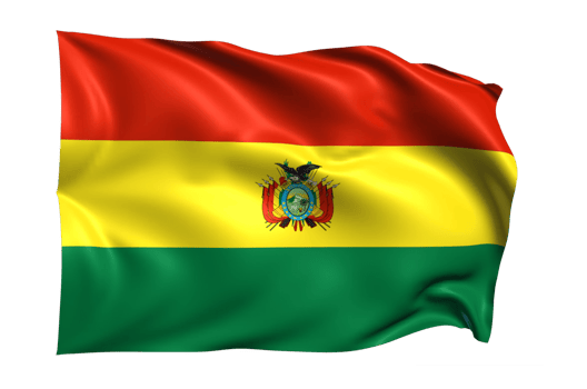 Bolivia Waving flag Realistic Transparent Background png