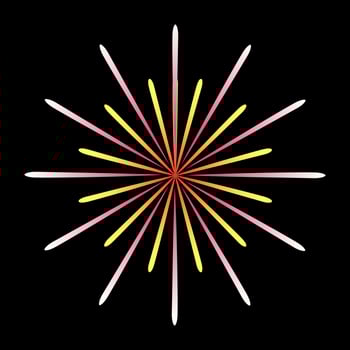 Modern flat illustration of firework vector