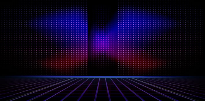 vector illustration of rectangle dots blue and pink launching events background with space text for ecommerce sign retail shopping, advertisement business agency, ads campaign marketing, landing pages