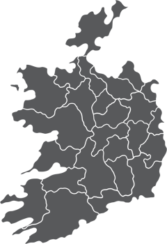 doodle freehand drawing of ireland map. png