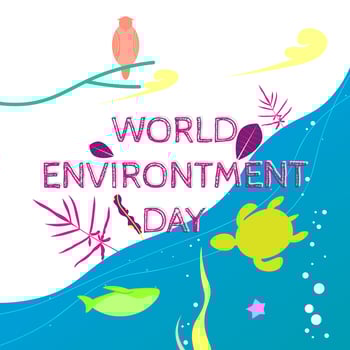 World environment day vector design