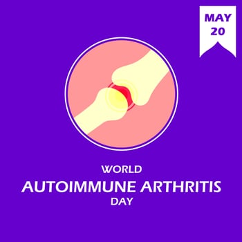 World autoimmune arthritis day vector art