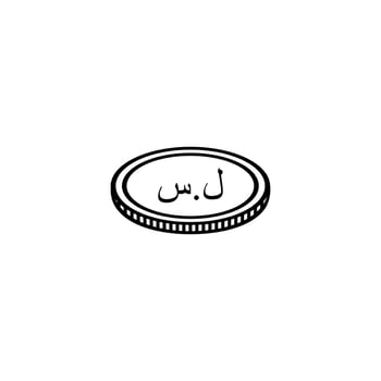Syria Currency Icon Symbol. Syrian Pound, SYP Sign. Vector Illustration