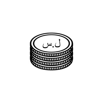 Syria Currency Icon Symbol. Syrian Pound, SYP Sign. Vector Illustration