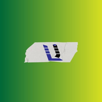 LJ Text Logo Design vector