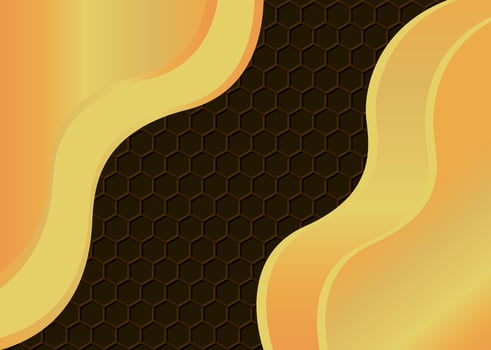 Golden Luxury Greeting Background Design vector